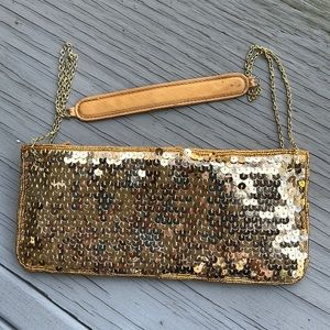 Gold Sequined Purse